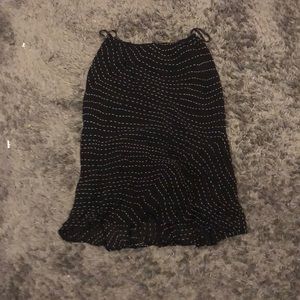 Midi black pocka-dot skirt